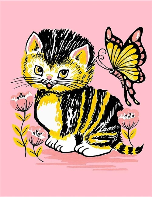 Cat Sketchbook: Cat Bordered Sketchbook for Kids. Funny Cat Drawing Book for Boys and Girls (Blank Bordered Sketchbooks)150 Pages Larg (Paperback)
