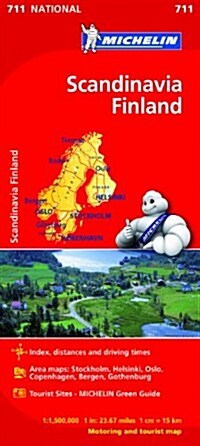 Scandinavia & Finland National Map 711 (Hardcover)