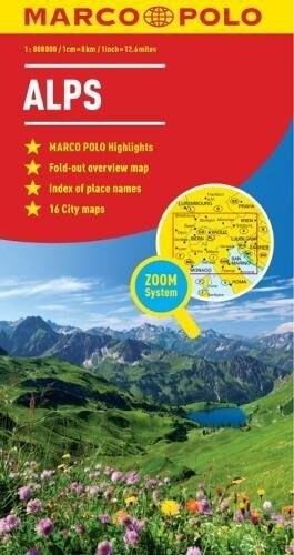 Alps Marco Polo Map (Folded)