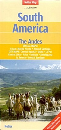 South America, The Andes Nelles Map (Paperback)