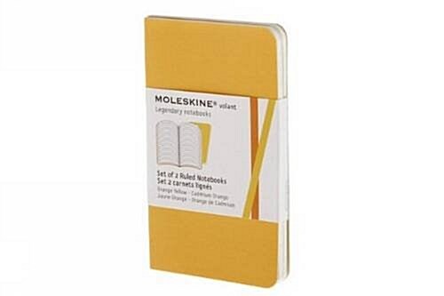 Moleskine Volant Notebook (Set of 2 ), Extra Small, Ruled, Orange Yellow, Cadmium Orange, Soft Cover (2.5 X 4) (Other)