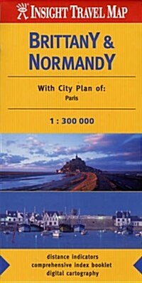 Insight Travel Maps: Brittany & Normandy (Paperback)