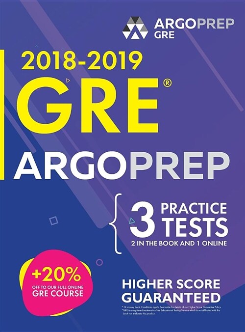 GRE by ArgoPrep: GRE Prep 2018 + 14 Days Online Comprehensive Prep Included + Videos + Practice Tests GRE Book 2018-2019 GRE Prep by Ar (Hardcover)