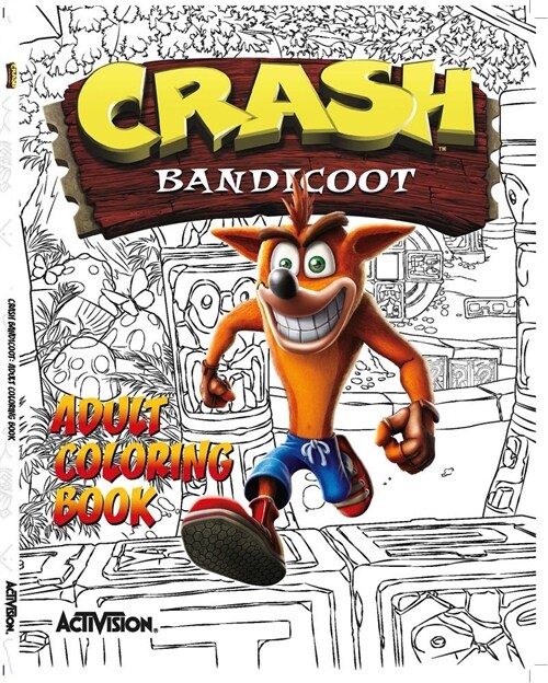 Crash Bandicoot Adult Coloring Book (Paperback)