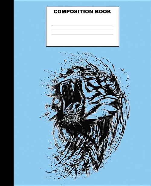 Tiger Composition Book: Tiger Composition Notebook. 132 Pages Wide Ruled 7.5x9.25. Tiger Notebook (Paperback)