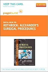 Alexanders Surgical Procedures - Elsevier eBook on Vitalsource (Retail Access Card) (Hardcover)