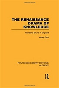 The Renaissance Drama of Knowledge : Giordano Bruno in England (Hardcover)