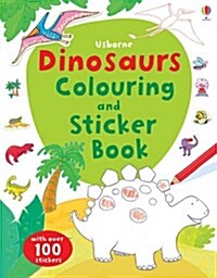 Dinosaurs Colouring & Sticker Book (Paperback)