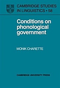Conditions on Phonological Government (Hardcover)