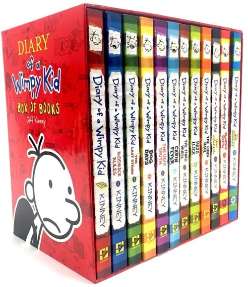 윔피키드 Diary of a Wimpy Kid Box of Books (Book 1-12) (12 paperback, 미국판)