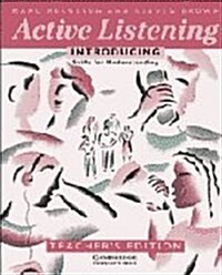 [중고] Active Listening: Introducing Skills for Understanding Teachers Edition (Paperback, Teachers ed)