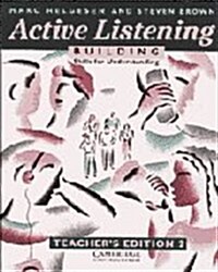 [중고] Active Listening: Building Skills for Understanding Teacher‘s Edition (Paperback, Teachers ed)