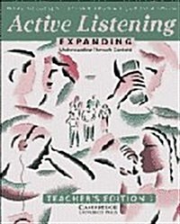 [중고] Active Listening: Expanding Understanding through Content Teachers Edition (Paperback, Teachers ed)