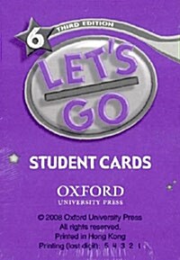 (3판)Lets Go 6: Student Cards (Cards, 3rd)