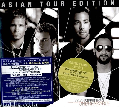 [중고] Backstreet Boys - Unbreakable (Asian Tour Edition) [CD+DVD+사진집]