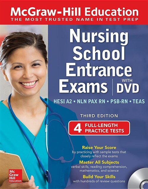 McGraw-Hill Education Nursing School Entrance Exams with DVD, Third Edition [With DVD] (Paperback, 3)