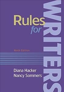 Rules for Writers With Writing About Literature (Paperback, 9th, Spiral)
