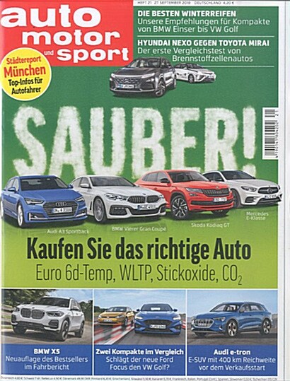 Auto Motor + Sport (격주간 독일판): 2018년 09월 27일