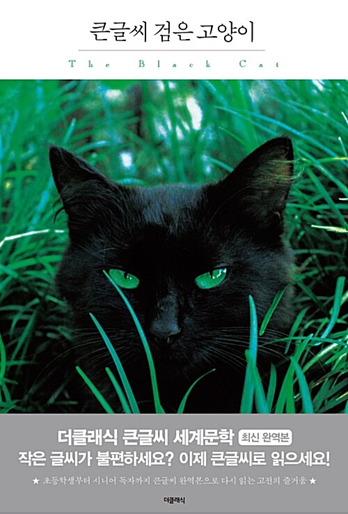 [중고] [큰글씨책] 검은 고양이 