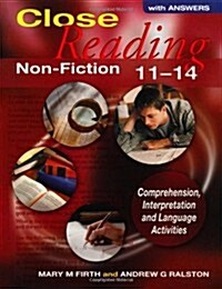 Close Reading Non-fiction 11-14 with Answers (Paperback)