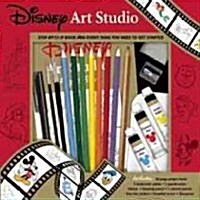 Disney Art Studio [With Palette and Drawing Pencil, 7 Colored Pencils and 2 Paintbrushes and 3 Watercolor Paints and (Boxed Set)
