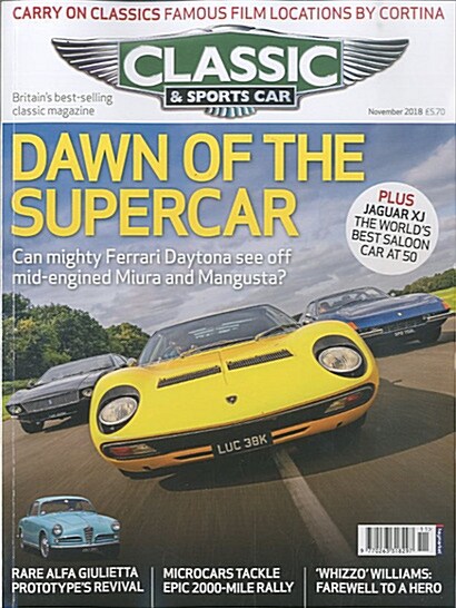 Classic & Sports Car (월간 영국판): 2018년 11월호