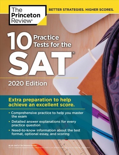 [중고] 10 Practice Tests for the Sat, 2020 Edition: Extra Preparation to Help Achieve an Excellent Score (Paperback)