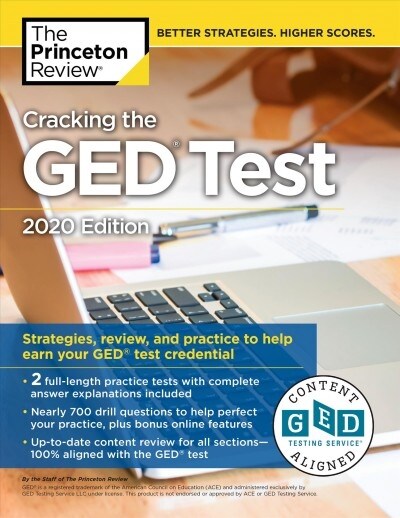 [중고] Cracking the GED Test with 2 Practice Tests, 2020 Edition: Strategies, Review, and Practice to Help Earn Your GED Test Credential (Paperback)