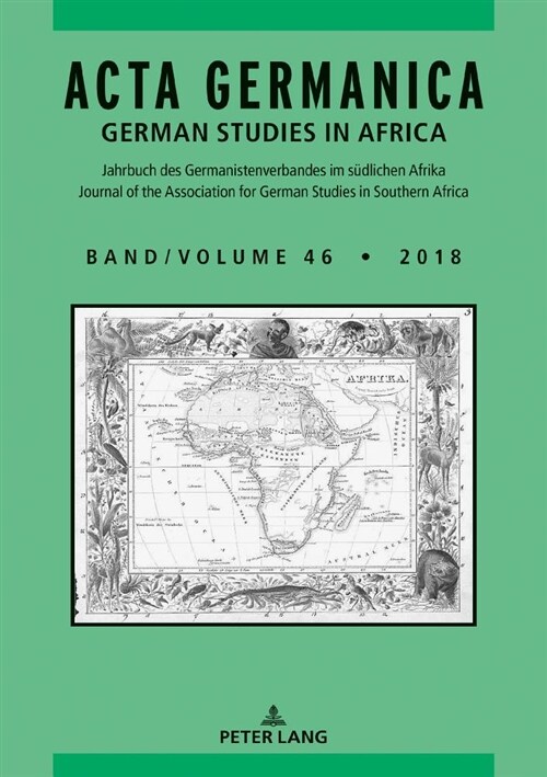 ACTA Germanica: German Studies in Africa (Paperback)