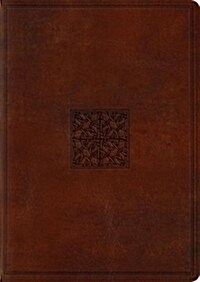 ESV Study Bible, Large Print (Trutone, Walnut, Celtic Imprint Design) (Imitation Leather)