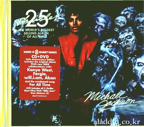 [수입] Michael Jackson - Thriller [25th Anniversary Edition] (CD+DVD) Deluxe Version (Casebound/Pozzoli Book)