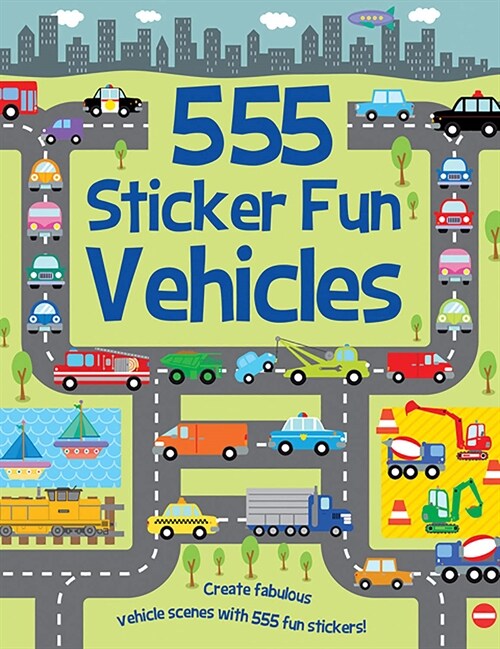 555 Sticker Fun - Vehicles Activity Book (Paperback)