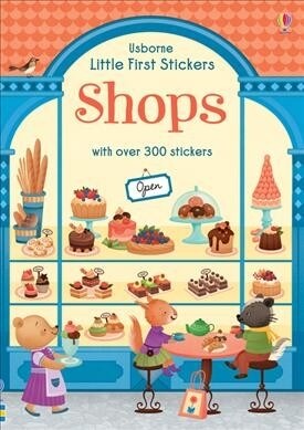 Little First Stickers Shops (Paperback)