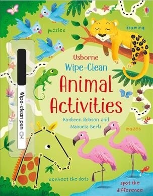 Wipe-Clean Animal Activities (Paperback)