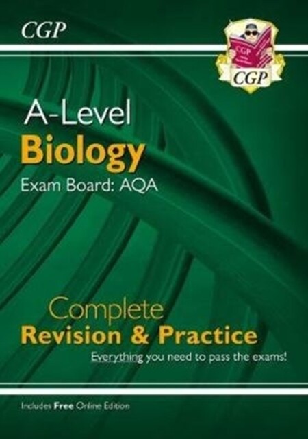 A-Level Biology: AQA Year 1 & 2 Complete Revision & Practice with Online Edition (Multiple-component retail product, part(s) enclose)