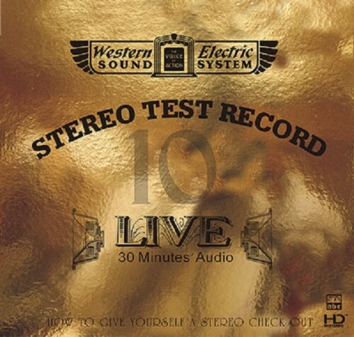 [수입] Western Electric Sound : Live 10 - 30 Minutes’ Audio Test CD (High Definition Mastering)