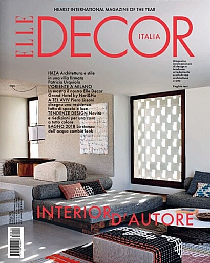 [중고] Elle Decor (월간 이탈리아판): 2018년 10월호