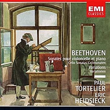 [중고] 토르텔리에 (Paul Tortelier) &하이드시에크 (Eric Heidsieck)ㅡ 베토벤 (Ludwig Van Beethoven)::Cello Sonatas / Variations