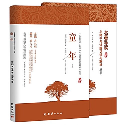 名著導讀·名師中考试题训練與解析:童年(套裝上下冊) (平裝, 第1版)