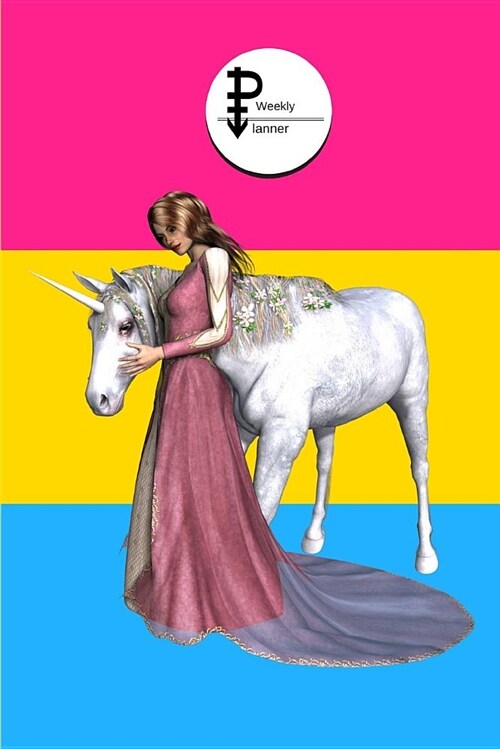 Weekly Planner: With Pansexual Flag and Symbol for Queer Girls and Boys (Paperback)
