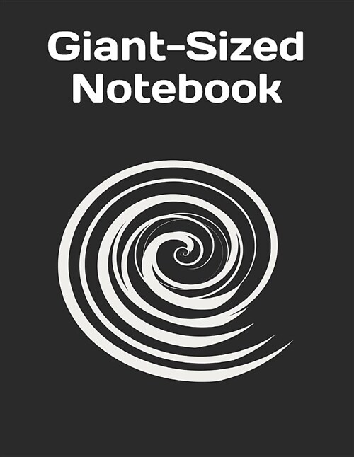 Giant-Sized Notebook: Black Cover Design, 600 Pages, Notebook/300 Ruled Sheets (Paperback)