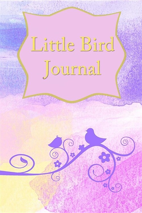 Little Bird Journal: 114 Notebook Lined and Blank Page Softcover Journal, College Ruled Composition Notebook (6x9, 114 Pages), Pastel/Sky (Paperback)