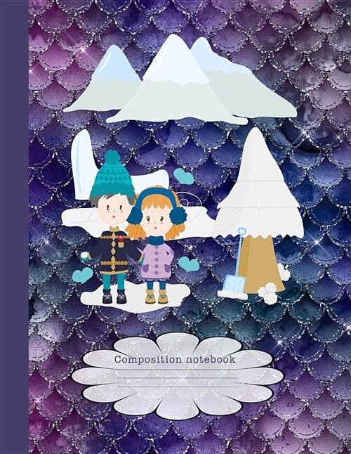 Composition Notebook: Children Snow Scene Composition Story Journal for Kids (Paperback)