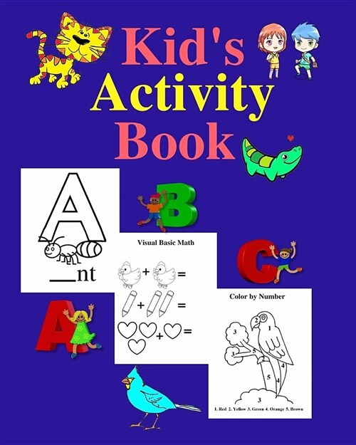 Kids Activity Book: 8 x 10 - (60)-Educational Activities - Ideal for Ages 5-9 (Paperback)