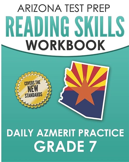 Arizona Test Prep Reading Skills Workbook Daily Azmerit Practice Grade 7: Preparation for the Azmerit Ela Tests (Paperback)