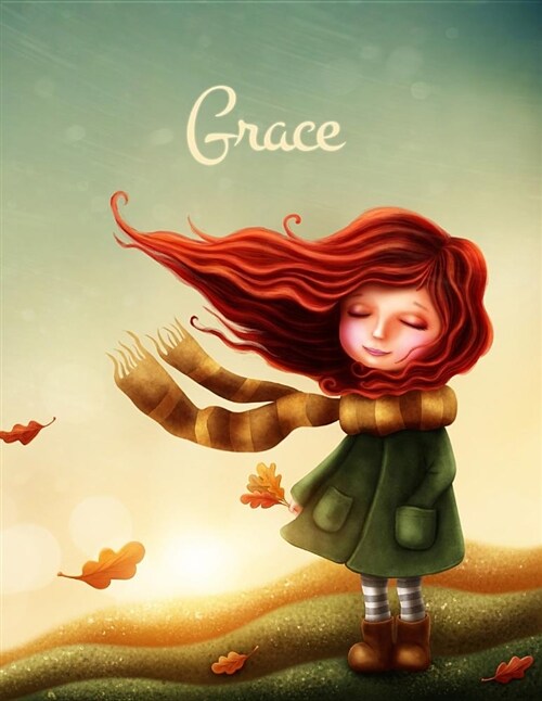 Grace: Cute Fall Themed Personalized Journal (Paperback)