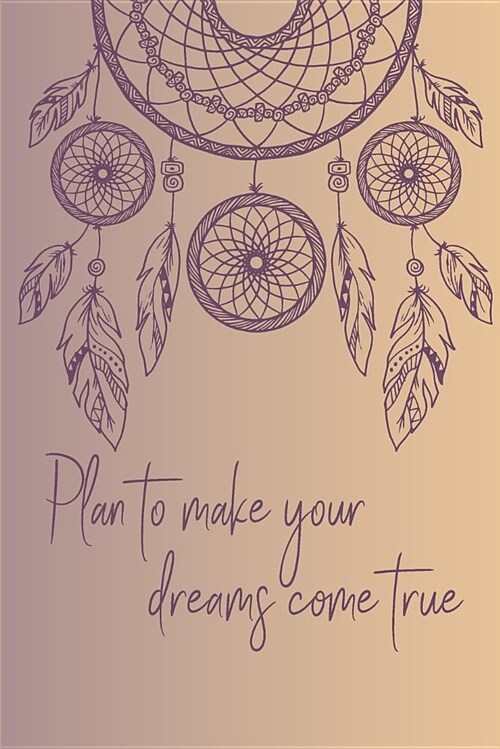 Daily Planner: Undated Daily Planner & Tracker - Purple Bohemian Dreamcatcher with Tribal Feathers (Paperback)
