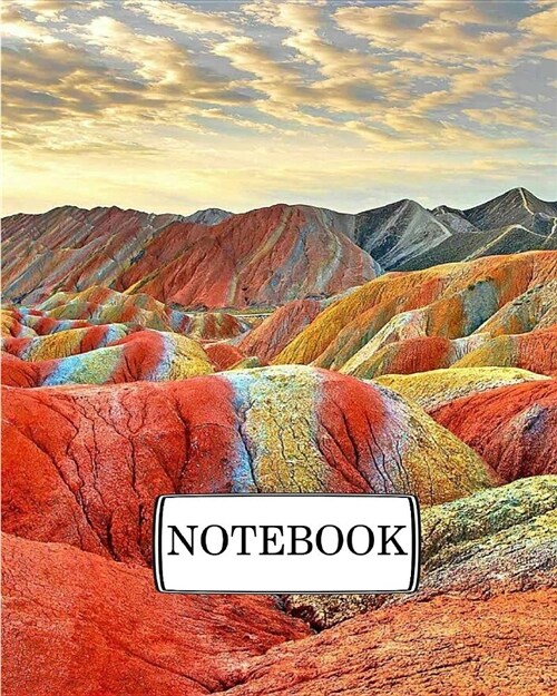 Notebook: Mountain: Pocket Diary, Lined pages (Composition Book Journal) (8 x 10) (Paperback)
