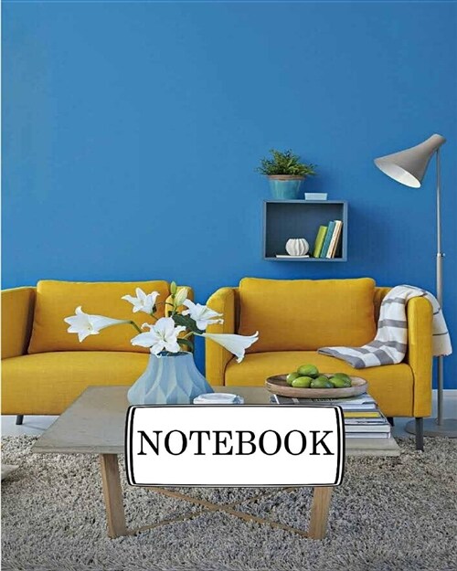 Notebook: Blue: Pocket Diary, Lined pages (Composition Book Journal) (8 x 10) (Paperback)