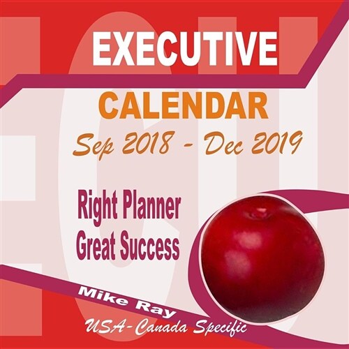 Executive Calendar: Perfect Desk/Wall Executive Planner of 8.5 (Paperback)